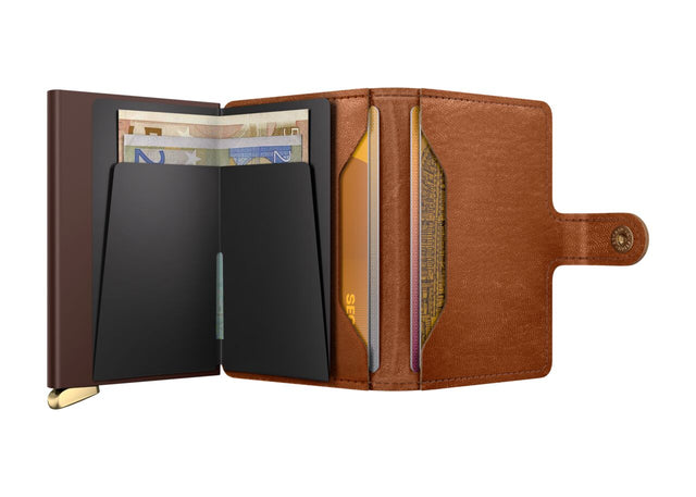 Slimwallet Emboss Lines Cognac+