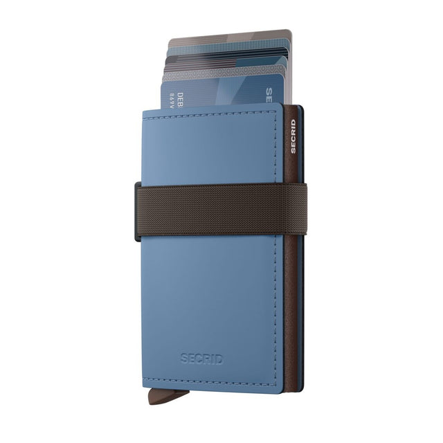 Bandwallet Matte Steel Blue-Brown