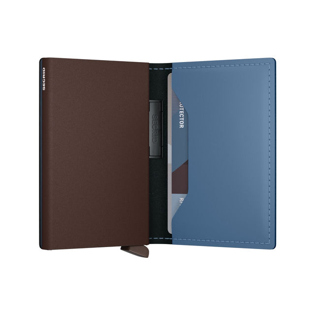 Bandwallet Matte Steel Blue-Brown