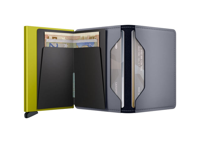 Slimwallet Matte Grey & Lime