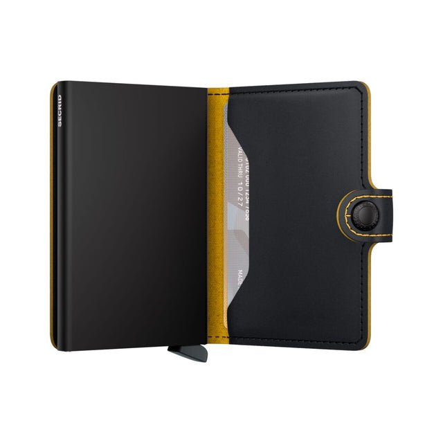 Miniwallet_Matte Black & Ochre