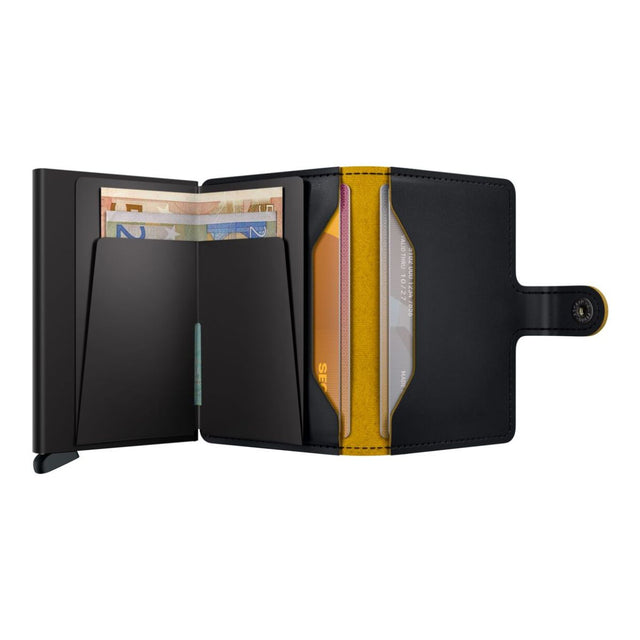 Miniwallet_Matte Black & Ochre