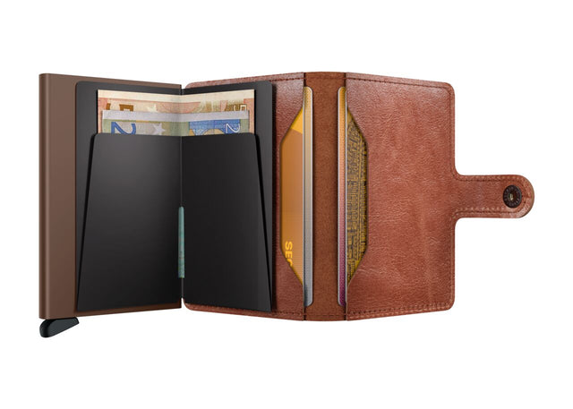 Miniwallet Vintage Cognac-Brown