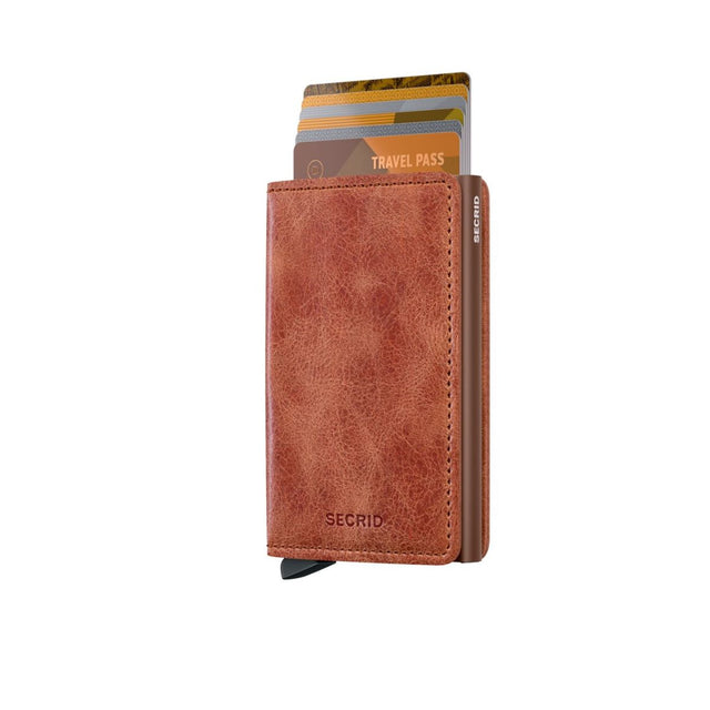 Slimwallet Vintage Cognac-Brown